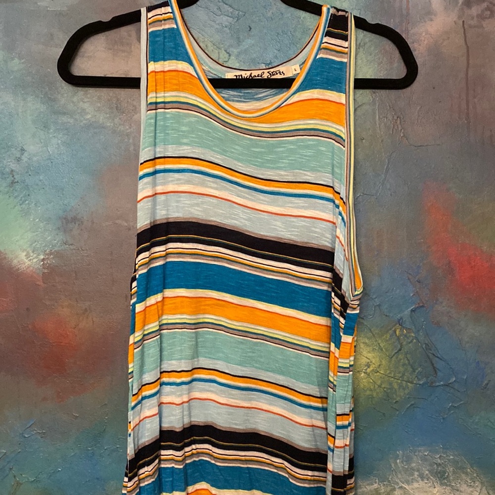 Michael Stars multicolored tank sz Large
